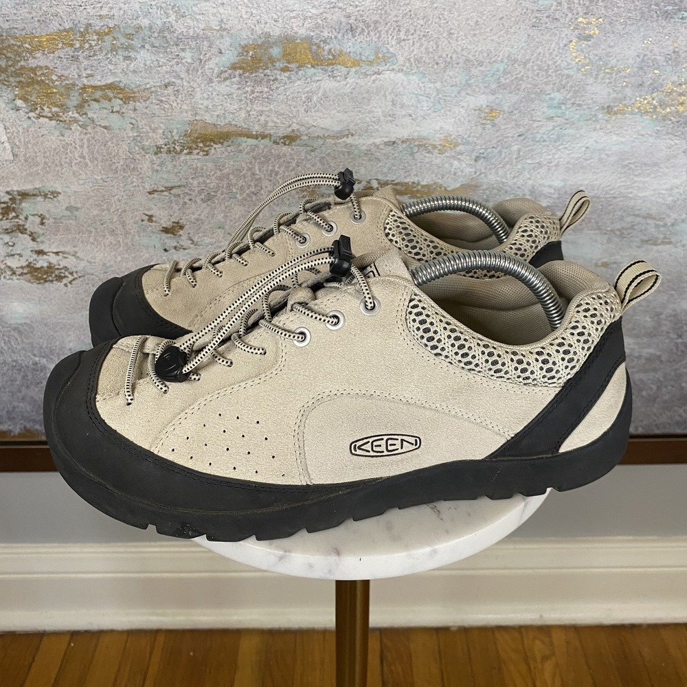 KEEN Shoes Womens Size 11 Beige Suede Low Top Trail Hiking Walking Sneakers